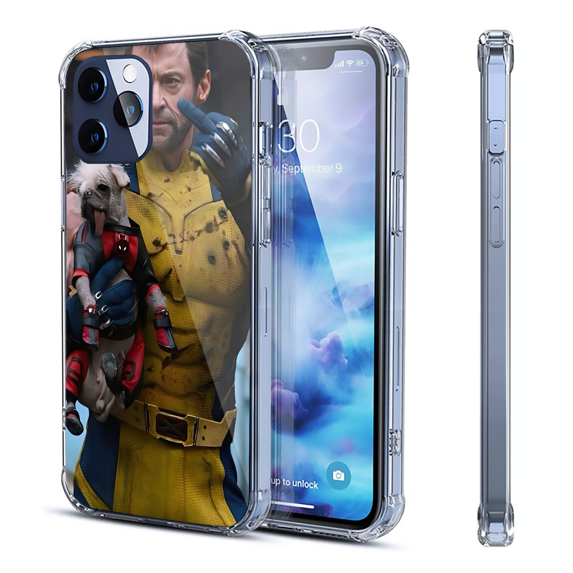 （画像用） Deadpool デッドプール 【iPhone 12シリーズ対応】透明スマホケース（クリアソフトケース）